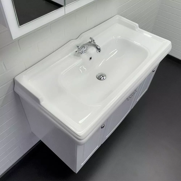 Тумба с раковиной Comforty Палини 100 белый , изображение 7