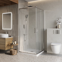 Фото Душевой уголок BelBagno Luce A-2-90-C-Cr