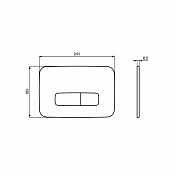 Кнопка смыва Ideal Standard Oleas R0123AA хром , изображение 3