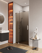 Душевая дверь в нишу Cezares Slider B-1-70/80-BR-Cr , изображение 1