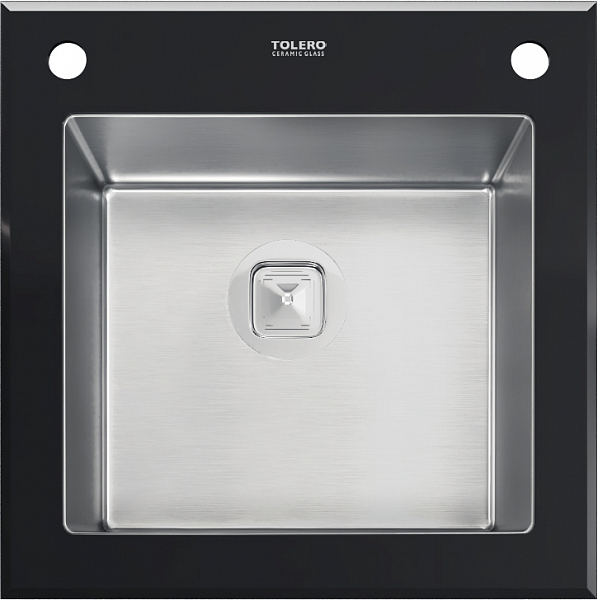Мойка кухонная Tolero Ceramic Glass TG-500 черная , изображение 1