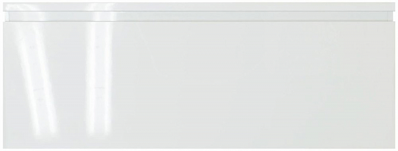 Тумба с раковиной Эстет Dallas Luxe 130 R белая подвесная 1 длинный ящик , изображение 1