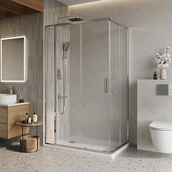 Фото Душевой уголок BelBagno Luce AH-21-110/90-C-Cr