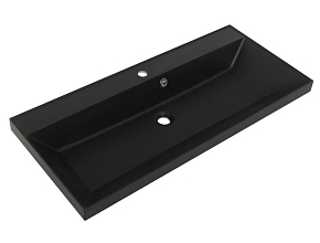 Фото Мебельная раковина BelBagno Marino BB800/450-LV-ART-AST-NERO 80 см
