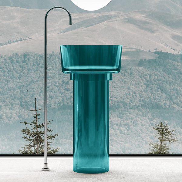 Раковина Abber Kristall AT2702Aquamarin-H 45 см , изображение 1