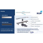 Душевой трап RGW Shower Drain SDR-20 47212080-01 , изображение 4