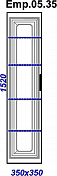 Шкаф-пенал Aqwella 5 stars Empire 35 белый глянец , изображение 4