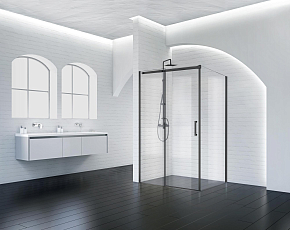 Фото Душевой уголок BelBagno Acqua AH-1-150/90-C-NERO