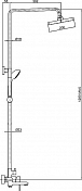 Душевая стойка Bravat Opal F6125183CP-A1-RUS , изображение 3