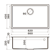 Изображение Мойка кухонная Omoikiri Tedori 66-U-GR leningrad grey Мойка кухонная Omoikiri Tedori 66-U-GR leningrad grey , изображение 5