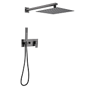 Душевой комплект Abber Daheim AF8218NG никель , изображение 1