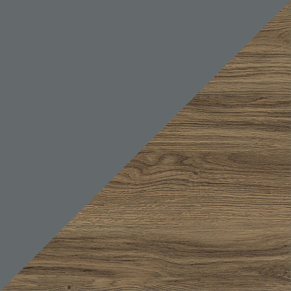 Тумба с раковиной Comforty Кемер 75 антрацит/дуб тёмно-коричневый , изображение 3