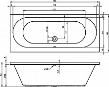 Акриловая ванна Riho Carolina 190x80 , изображение 6