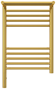 Полотенцесушитель электрический Сунержа Богема 3.0 1П 60х40 L золото , изображение 2