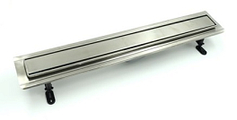 Душевой лоток Timo Basic Steel BSPG-60 S50Rb с решеткой 60 см , изображение 1