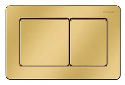 Кнопка смыва Caprigo Bricks Steel BS003-oro золото матовое