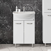 Тумба под раковину Onika Коралл 55 напольная, белая , изображение 2