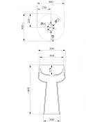 Раковина Abber Stein AS2508 50 см , изображение 4