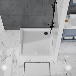 Фото Поддон для душа BelBagno TRAY-BB-A-100-15-W 100x100