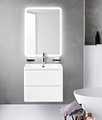 Тумба с раковиной BelBagno Albano 60 подвесная, bianco lucido , изображение 9