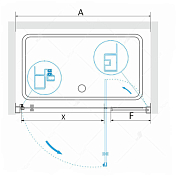 Душевая дверь в нишу RGW Passage PA-02 70 см , изображение 4