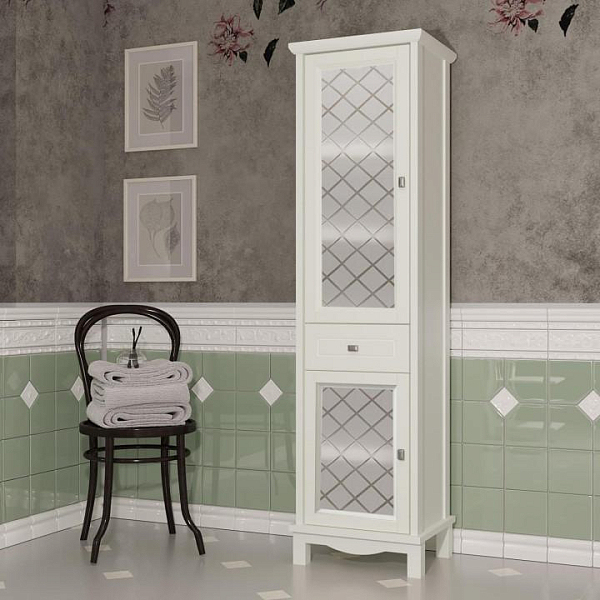 Шкаф-пенал Opadiris Омега 45 L слоновая кость , изображение 1