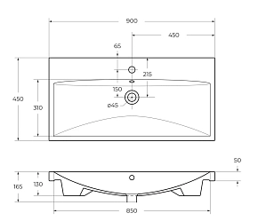 Фото Мебельная раковина BelBagno BB-0323-90-LVB