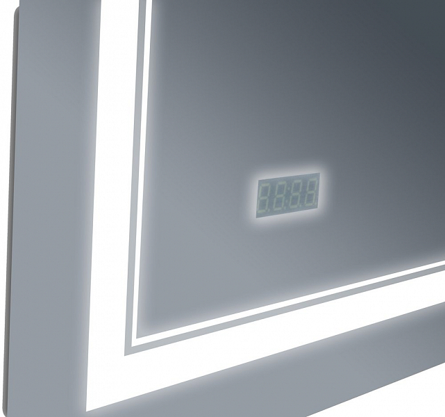 Зеркало Бриклаер Эстель-2 60 с подсветкой, с часами , изображение 5