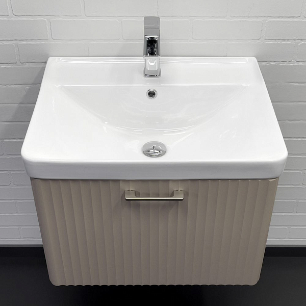 Тумба с раковиной Comforty Ангара 60П дуб латте , изображение 6