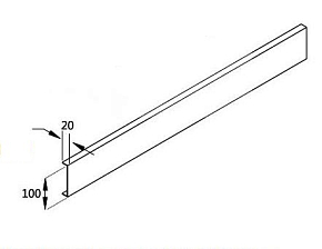 Фото Экран для поддона Cezares TRAY-AS-RH-120/90-100-SCR-L