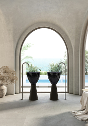 Фото Раковина Abber AT2703Onyx-Black 45 см