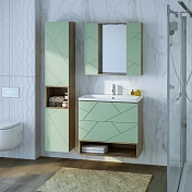 Изображение Тумба под раковину Бриклаер Кристалл 80 фисташка/дуб гранж песочный Тумба под раковину Бриклаер Кристалл 80 фисташка/дуб гранж песочный , изображение 8