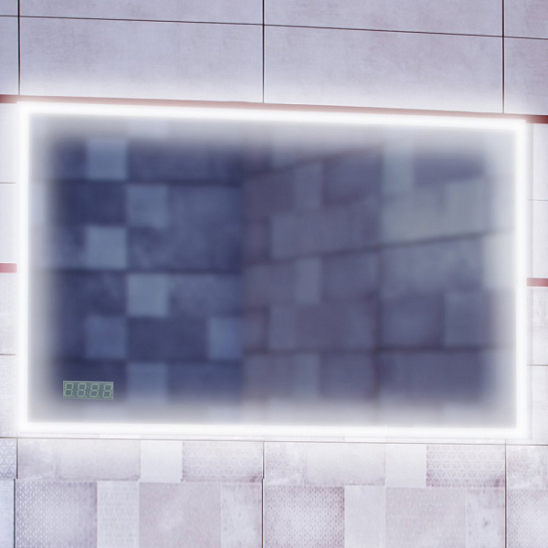 Зеркало Бриклаер Вега 125 с подсветкой , изображение 1