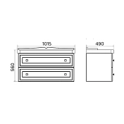 Тумба с раковиной Comforty Феррара 100 белый глянец , изображение 8