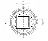 Душевой трап Pestan Confluo Standard Vertical Dry White Glass 13000111 черный , изображение 9