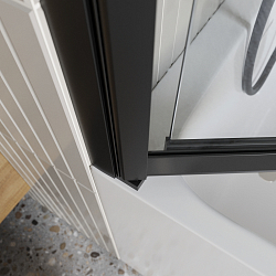 Фото Шторка на ванну BelBagno Luce VF-11-90/145-C-NERO