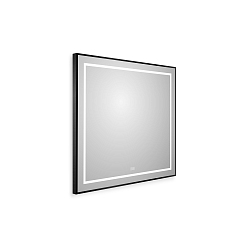 Фото Зеркало BelBagno Kraft SPC-KRAFT-800-800-LED-TCH-WARM-NERO
