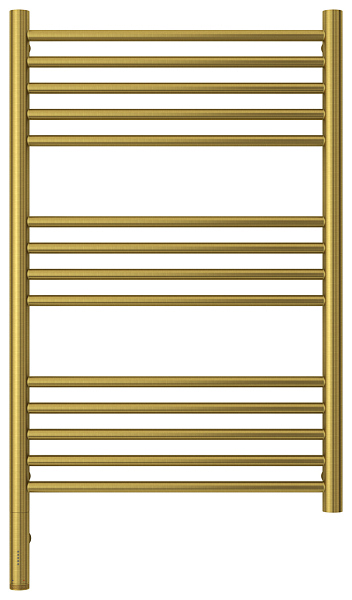 Полотенцесушитель электрический Сунержа Богема 3.0 прямая 80x50 L состаренная латунь , изображение 2