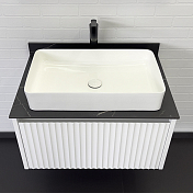 Тумба с раковиной Comforty Марсель 75 белый матовый, с раковиной Comforty 78189 , изображение 5