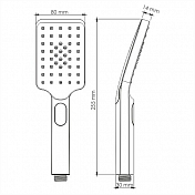 Душевая лейка Wasserkraft A201 , изображение 2