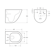 Унитаз подвесной BelBagno Amanda-Tor BB051CH-TOR-FC/BB051SC , изображение 18