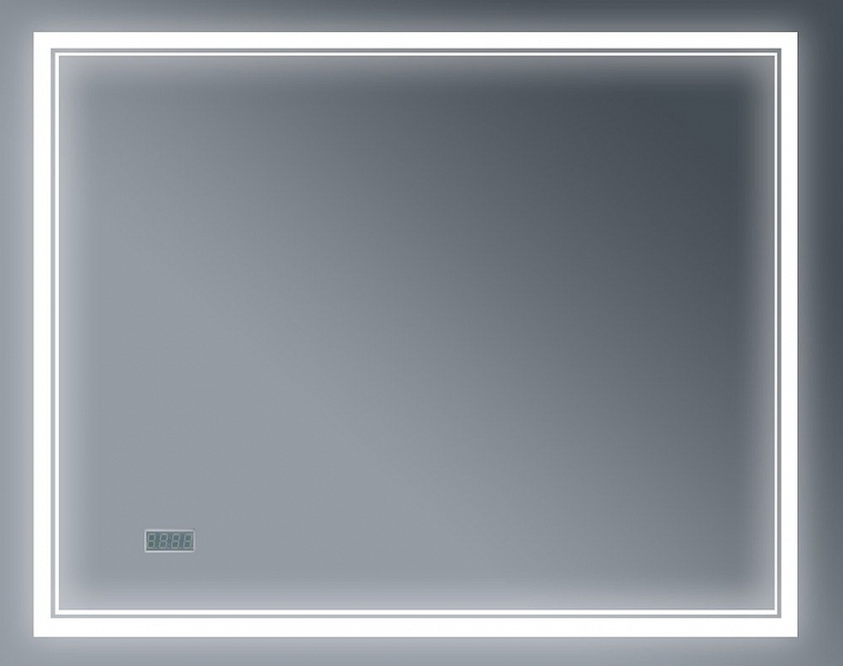Зеркало Бриклаер Эстель-2 100 с подсветкой, с часами , изображение 5