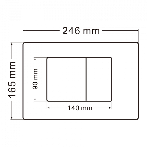 Кнопка смыва Abber AC0120NG , изображение 2