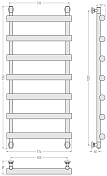 Полотенцесушитель водяной Сунержа Атлант 120х50 без покрытия , изображение 5