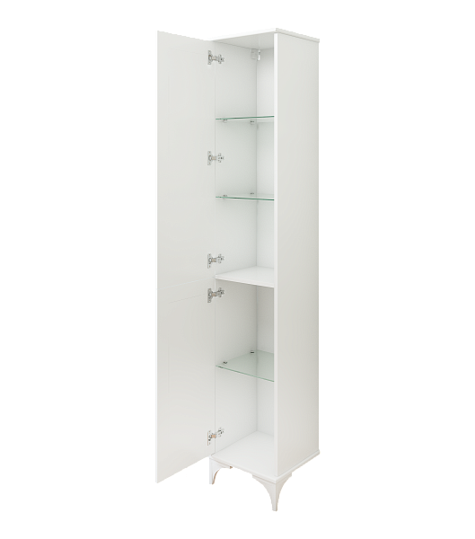 Шкаф-пенал Sanflor Ванесса 2 L напольный, белый , изображение 2