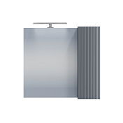 Зеркало-шкаф СаНта Юпитер 70 графит матовый, с подсветкой