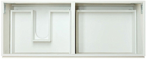Фото Тумба с раковиной Эстет Dallas Luxe 140 L белая подвесная 1 длинный ящик