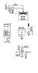 Фото Душевой комплект Cezares Leaf DSIP-30-L-SR