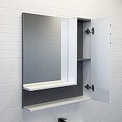 Зеркало-шкаф Comforty Нарва 70 белый матовый , изображение 3