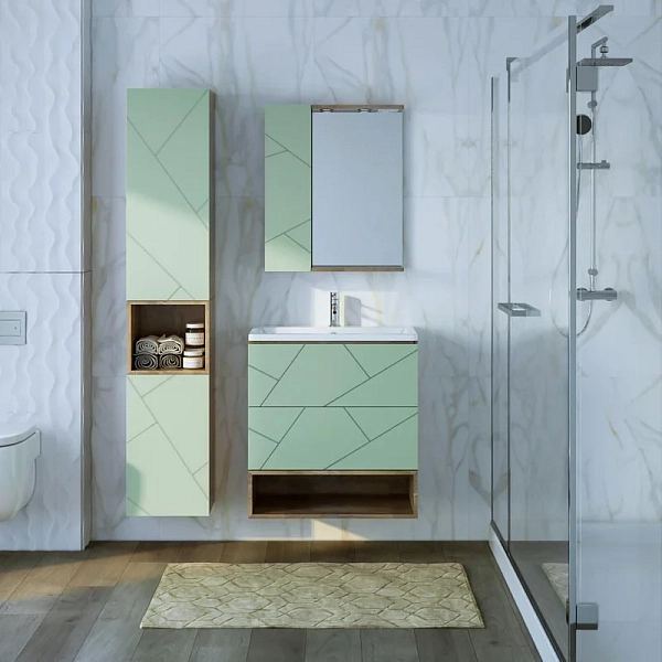 Полка Бриклаер Кристалл 35 для пенала, дуб гранж песочный , изображение 3